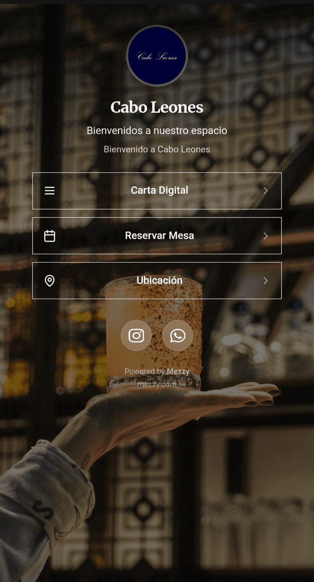 Menú digital de Cabo Leones Gastrobar